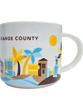 Starbucks You Are Here Collection Orange County 14 oz Coffee Mug California 2017